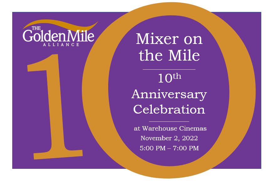 Golden Mile Alliance to celebrate its 10th Anniversary with Community Mixer